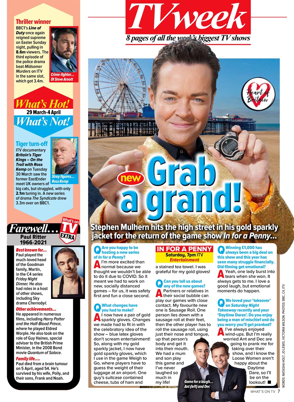 What's on TV Preview Pages