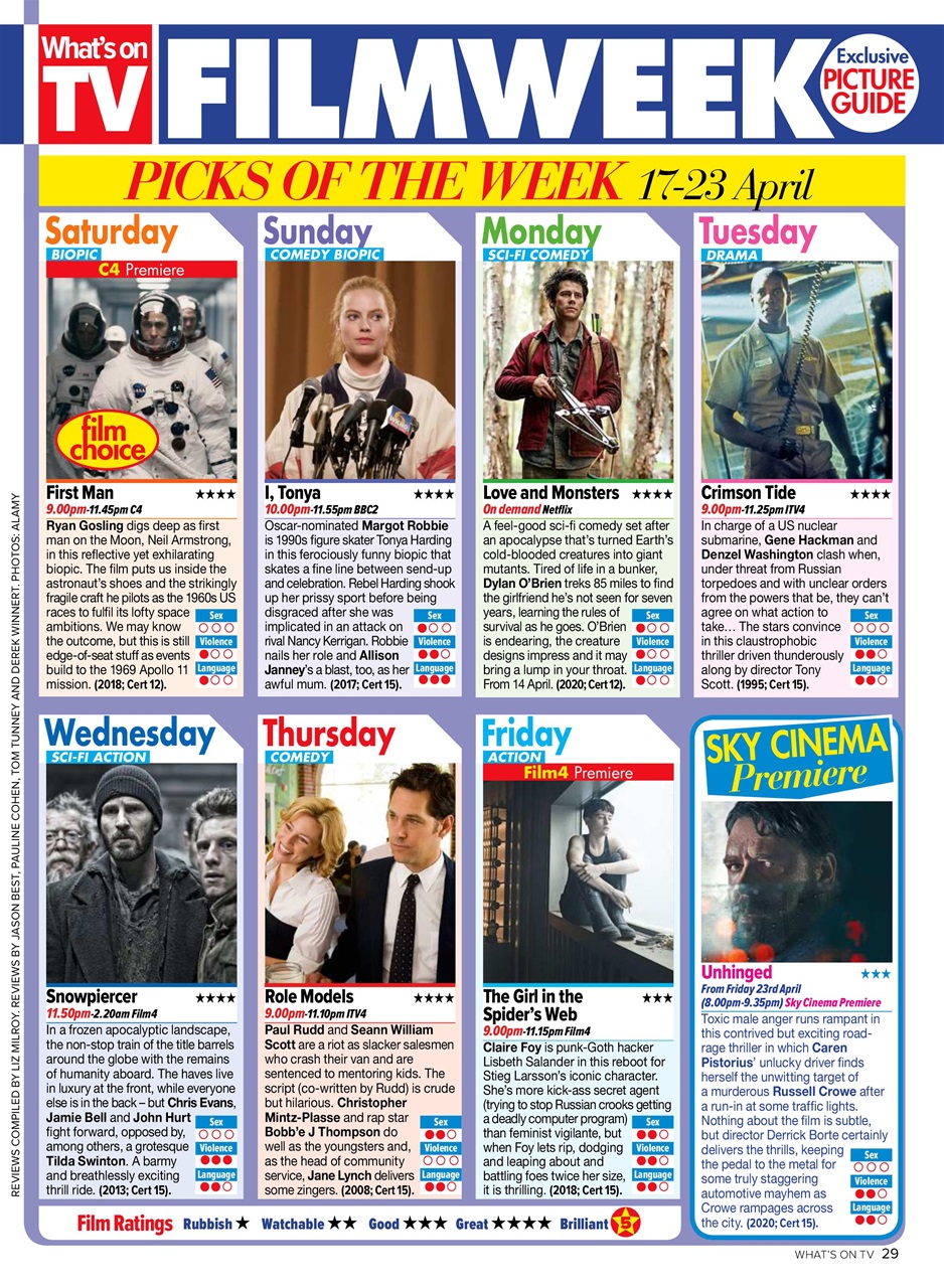 What's on TV Preview Pages