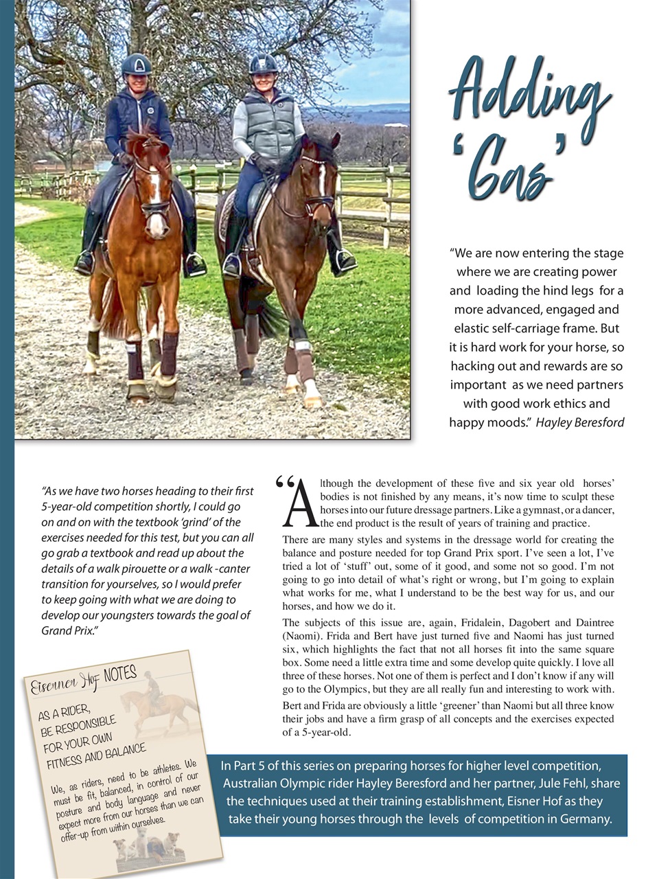 Hoofbeats Preview Pages