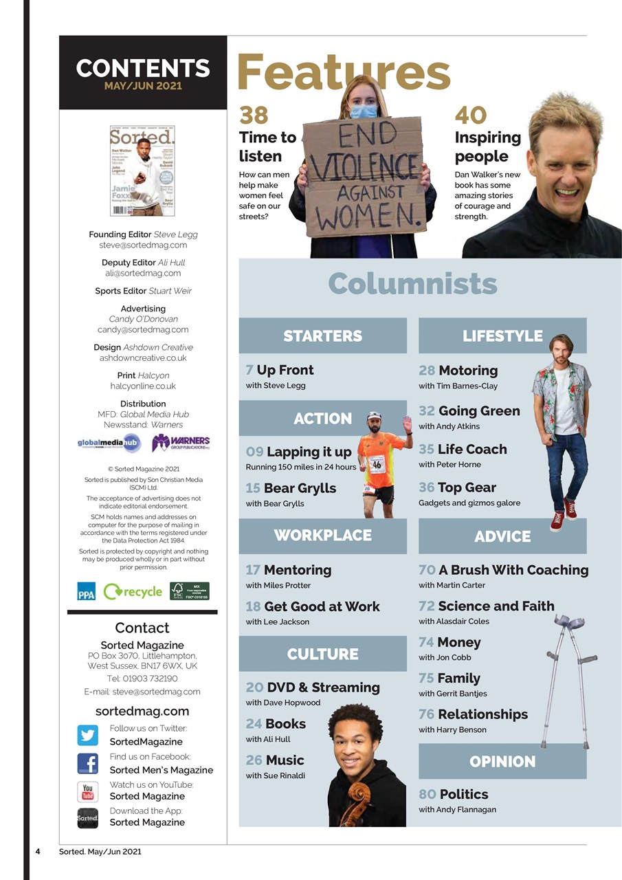 Sorted Magazine – The men's mag with morals Preview Pages