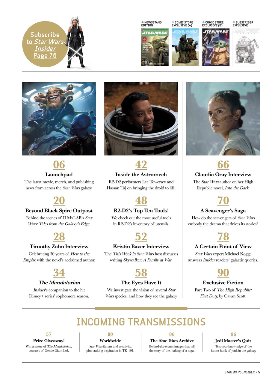 Star Wars Insider Preview Pages