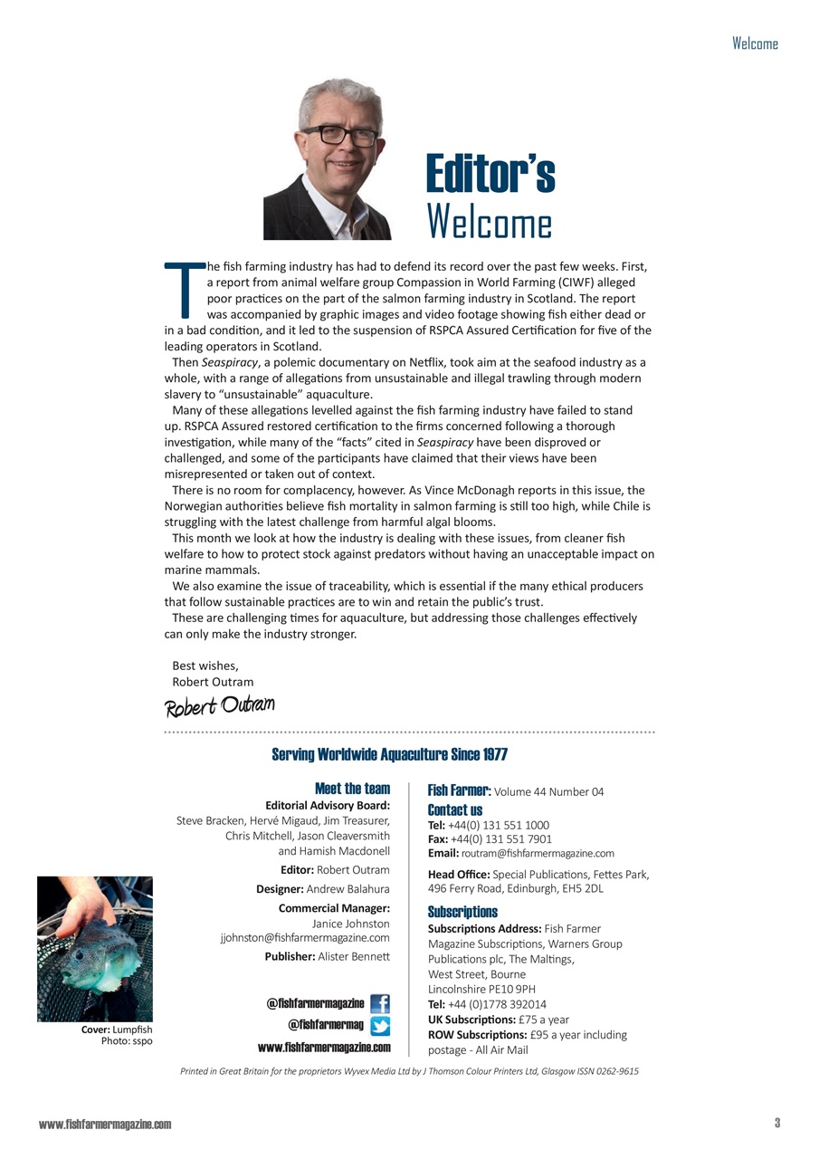 Fish Farmer Magazine Preview Pages