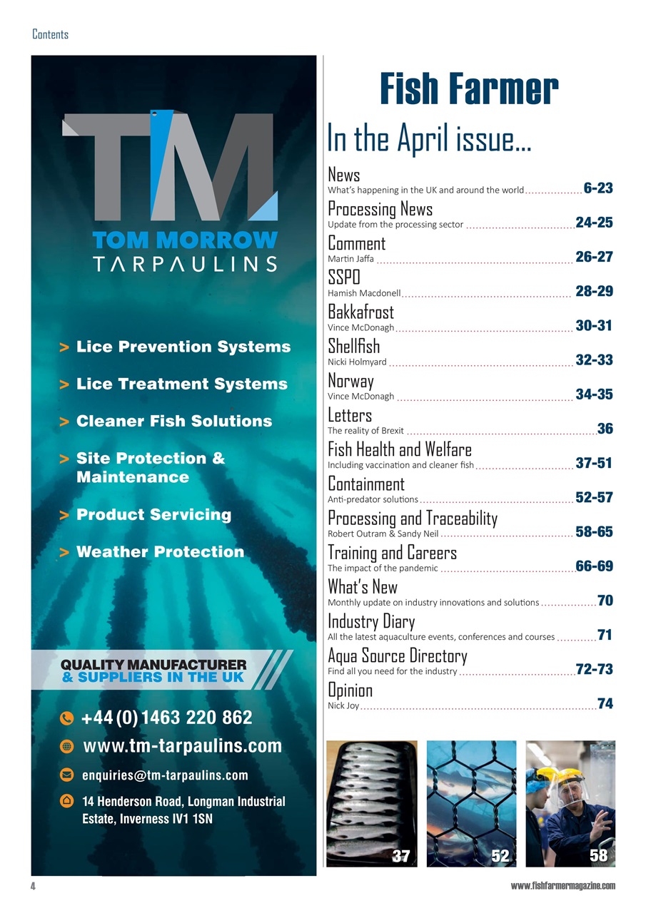 Fish Farmer Magazine Preview Pages