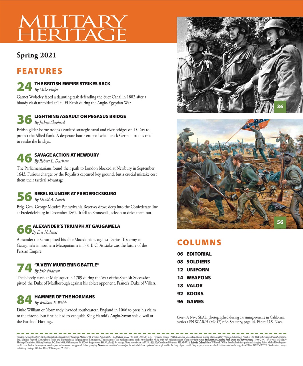 Military Heritage Preview Pages