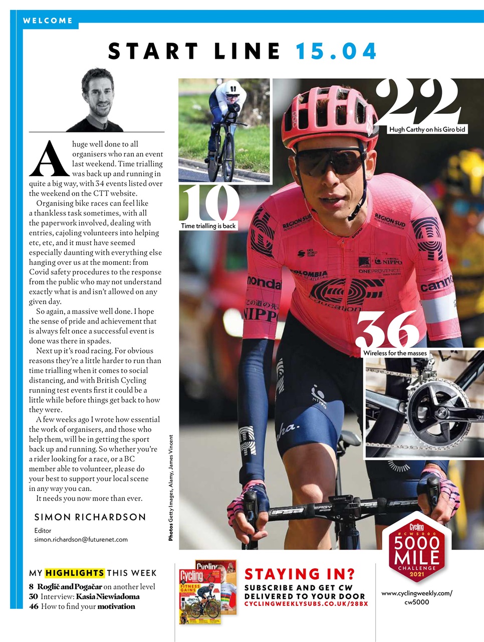Cycling Weekly Preview Pages