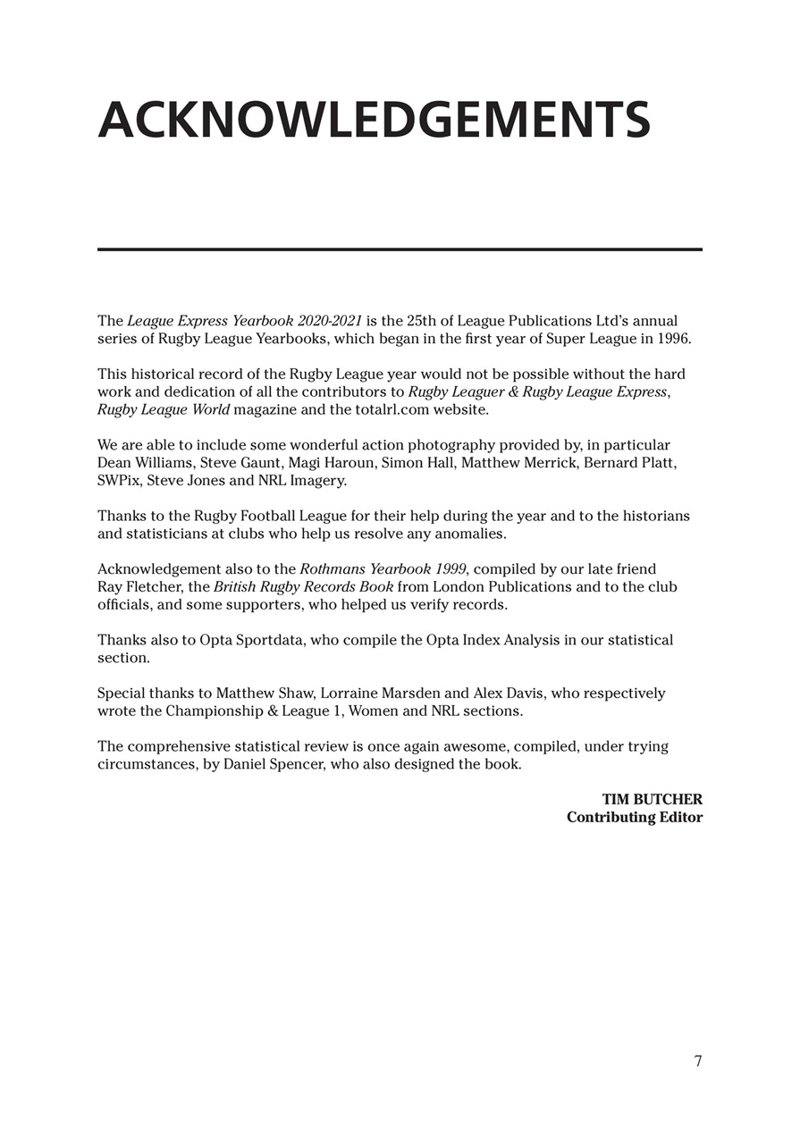 League Express Preview Pages