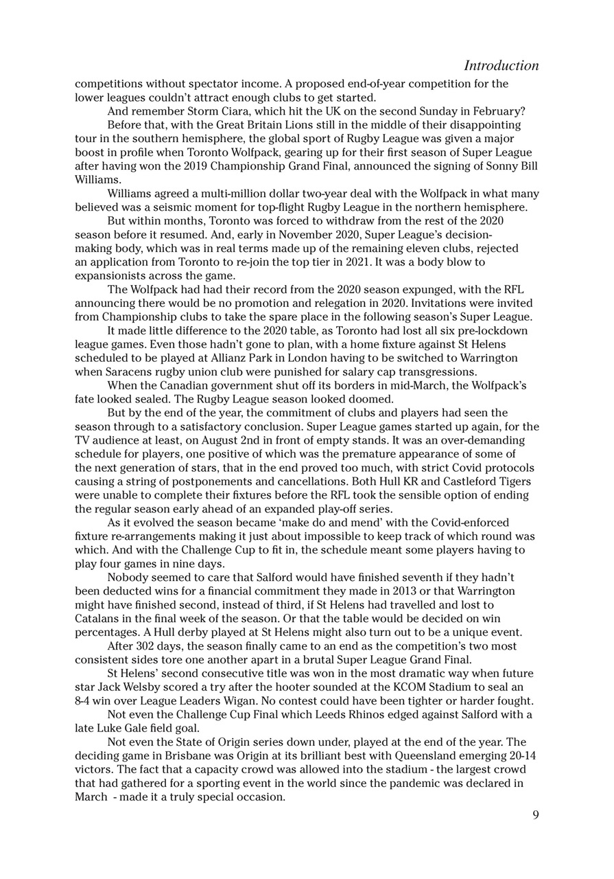 League Express Preview Pages