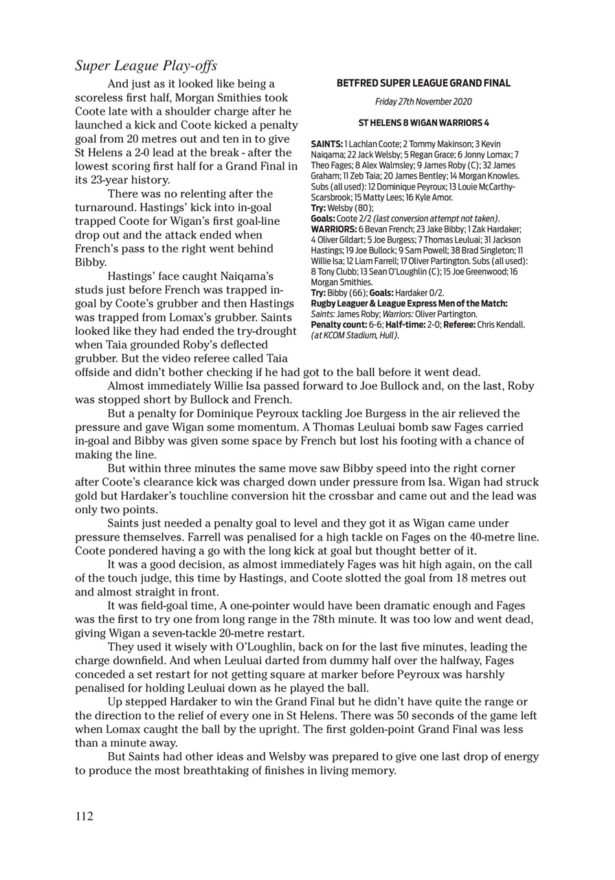 League Express Preview Pages