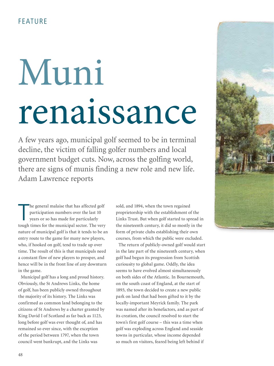 Golf Course Architecture Preview Pages