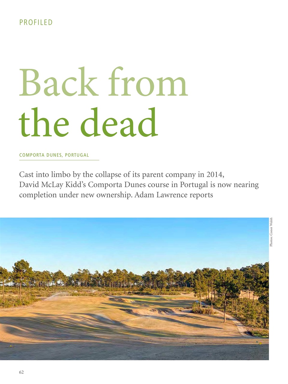 Golf Course Architecture Preview Pages