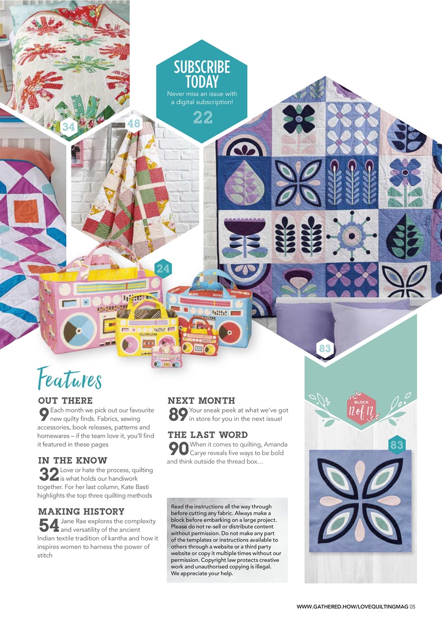 Love Patchwork & Quilting Preview Pages