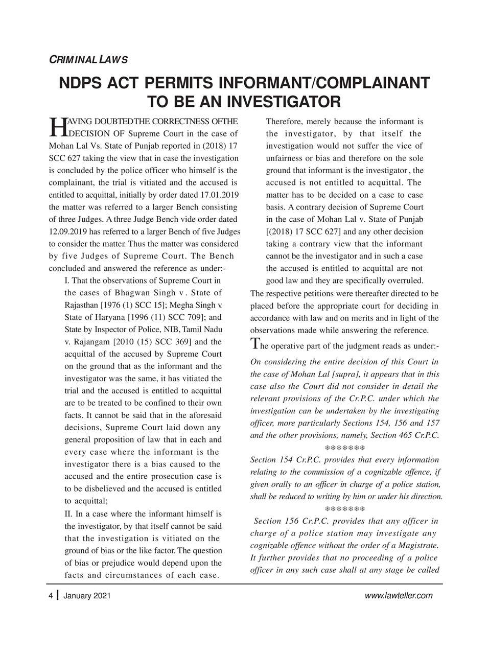 Lawteller – A Legal Awareness Magazine Preview Pages