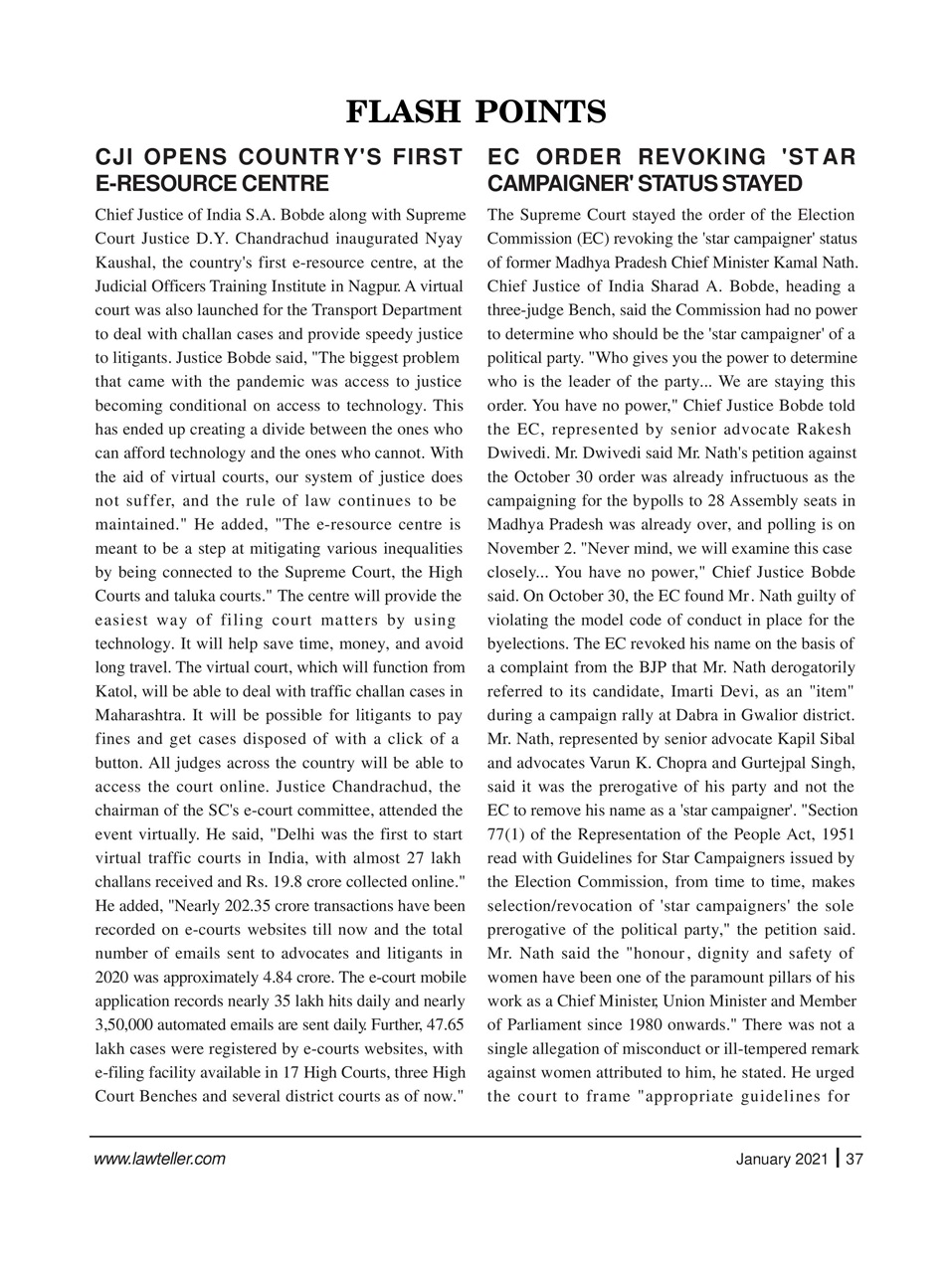 Lawteller – A Legal Awareness Magazine Preview Pages