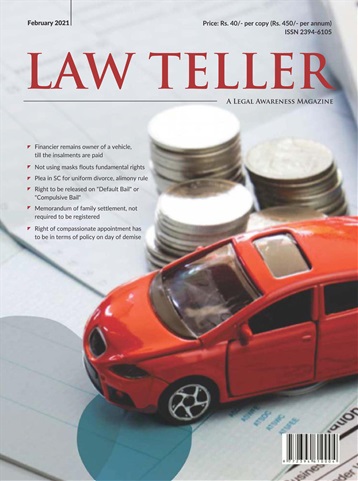 Lawteller – A Legal Awareness Magazine issue Februrary 2021