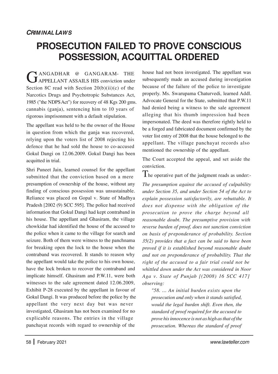 Lawteller – A Legal Awareness Magazine Preview Pages