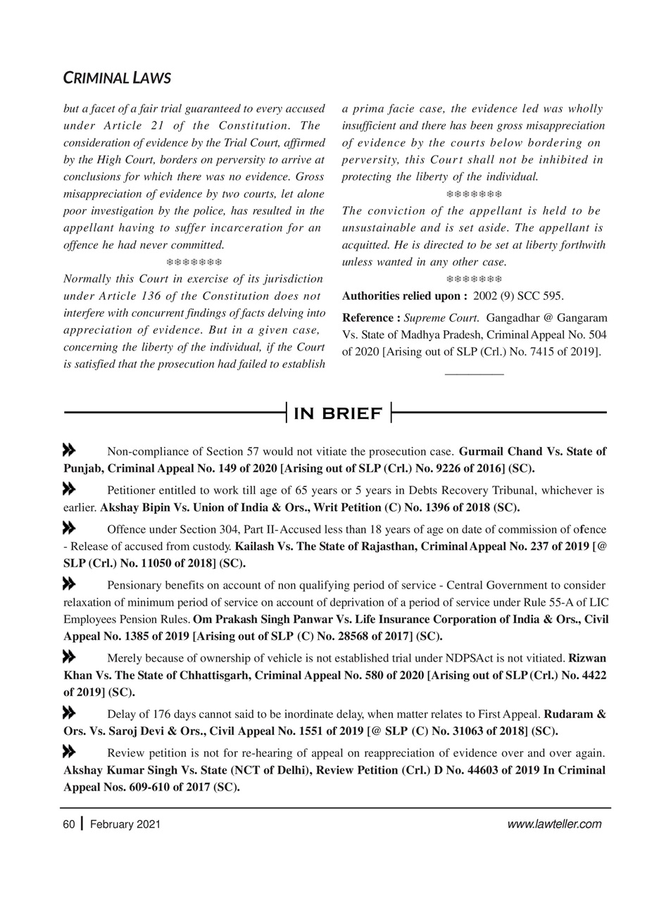 Lawteller – A Legal Awareness Magazine Preview Pages