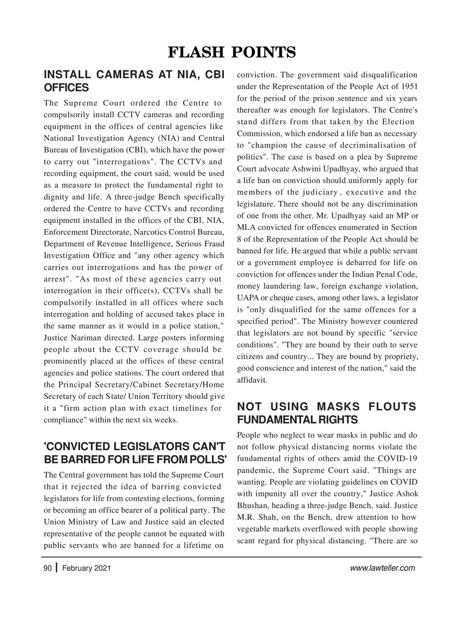 Lawteller – A Legal Awareness Magazine Preview Pages