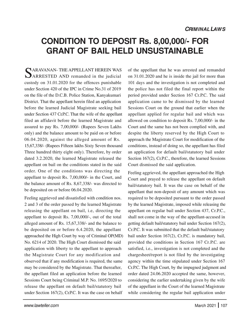 Lawteller – A Legal Awareness Magazine Preview Pages