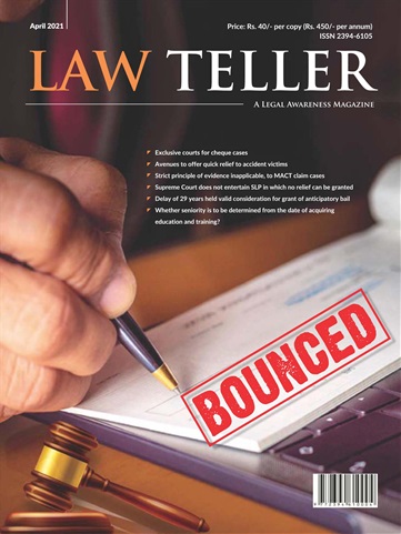 Lawteller – A Legal Awareness Magazine issue April 2021