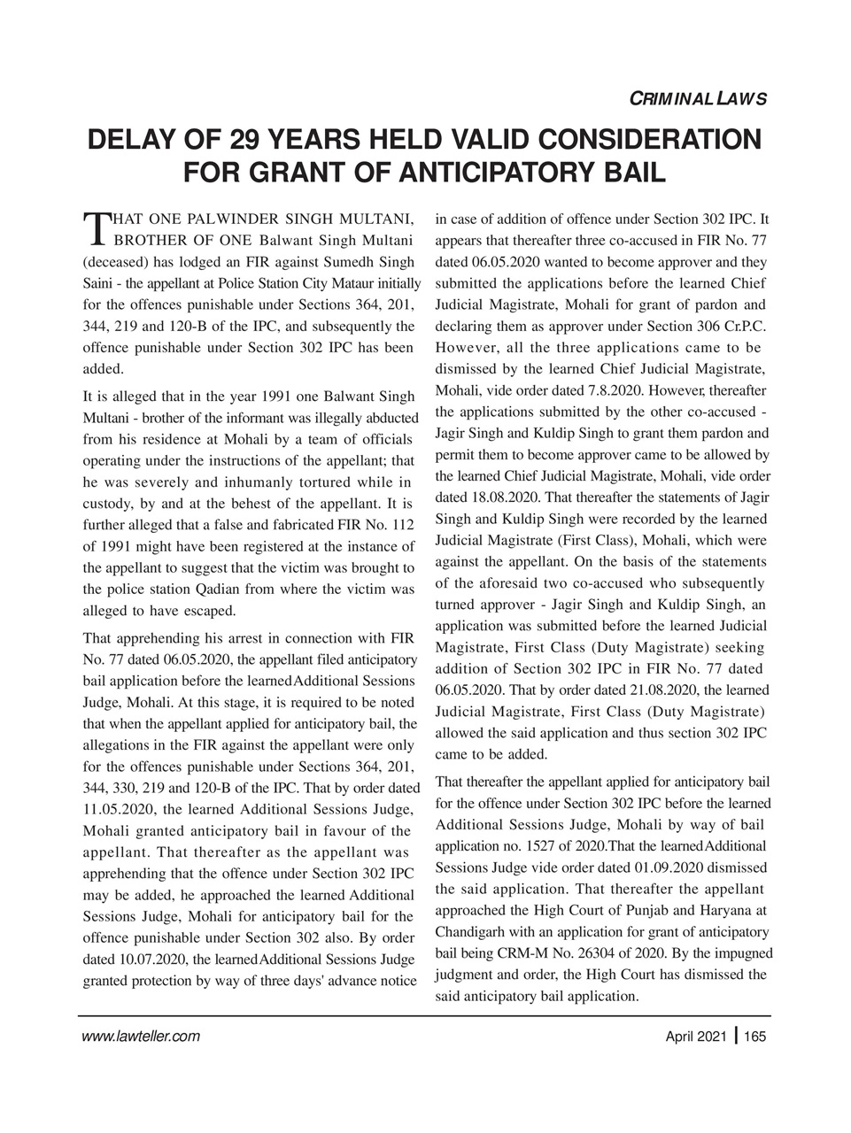 Lawteller – A Legal Awareness Magazine Preview Pages