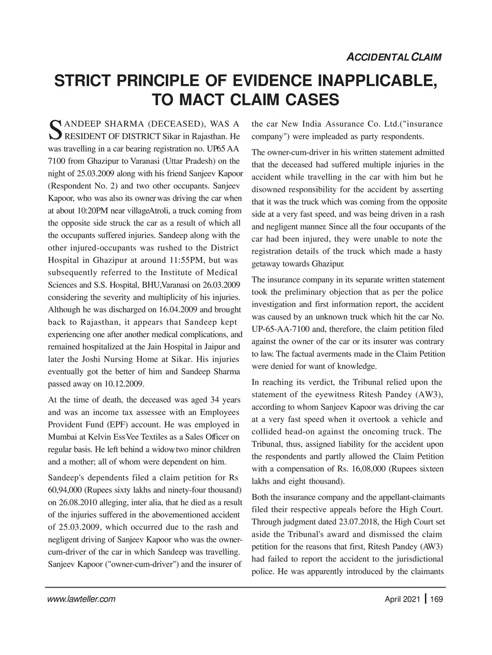 Lawteller – A Legal Awareness Magazine Preview Pages