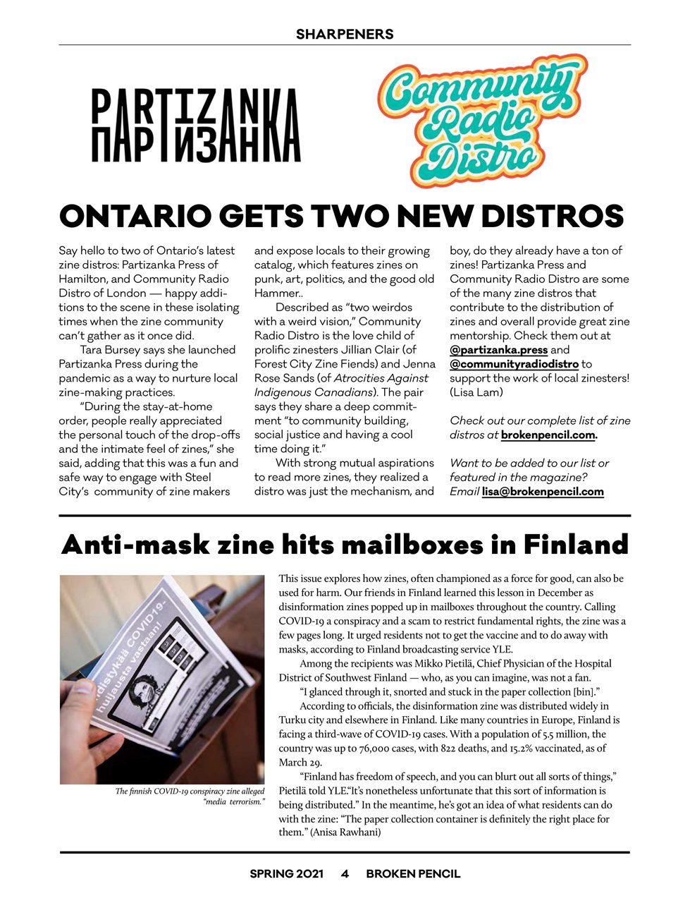 Broken Pencil Preview Pages