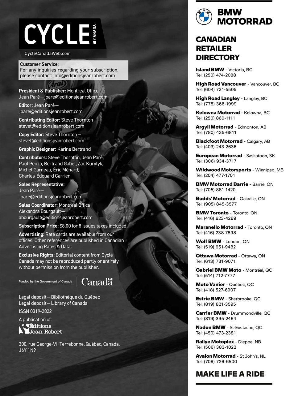 Cycle Canada Preview Pages