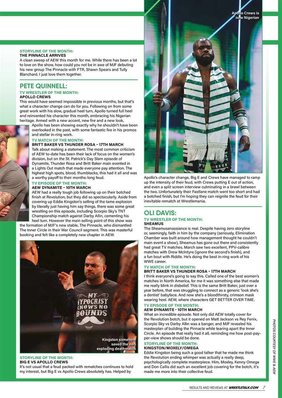 Wrestletalk Magazine Preview Pages