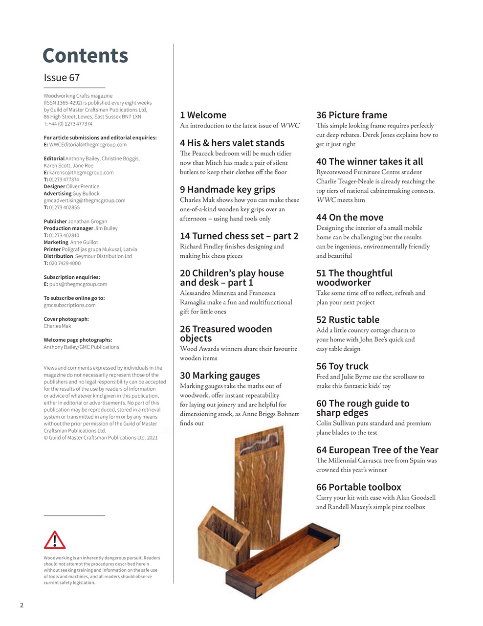 Woodworking Crafts Magazine Preview Pages