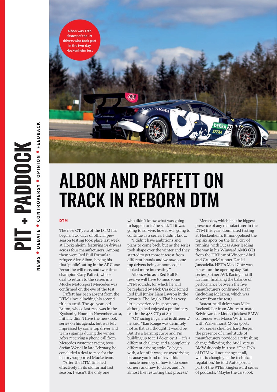Autosport Preview Pages