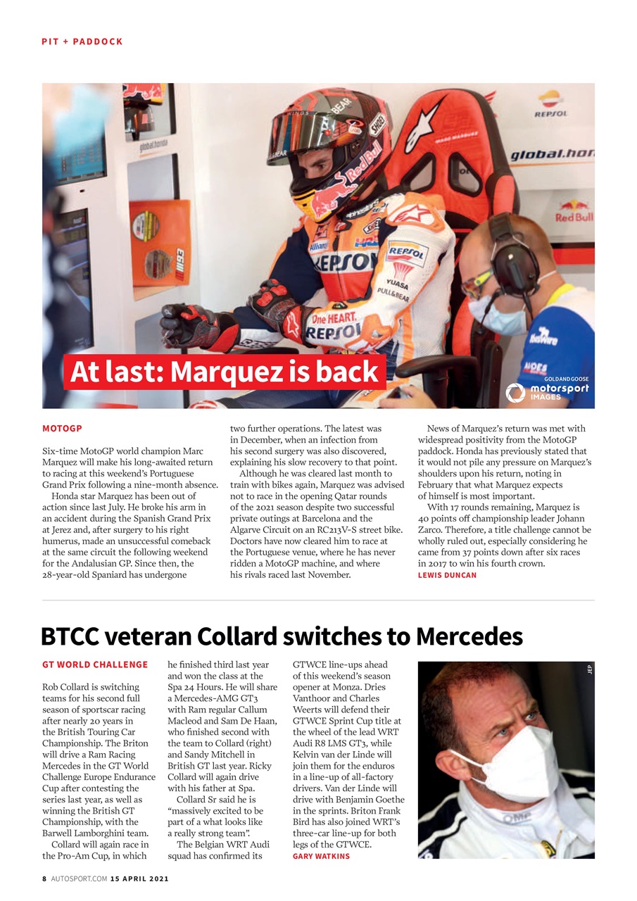 Autosport Preview Pages