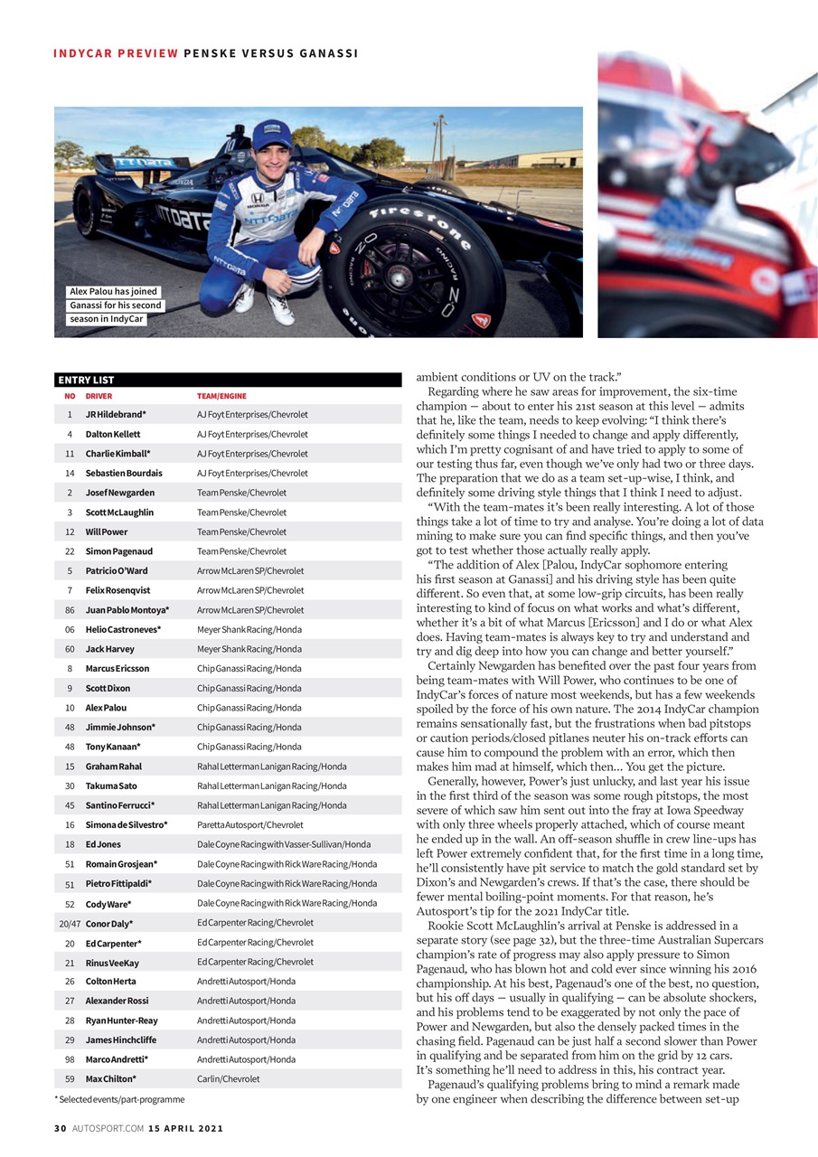Autosport Preview Pages