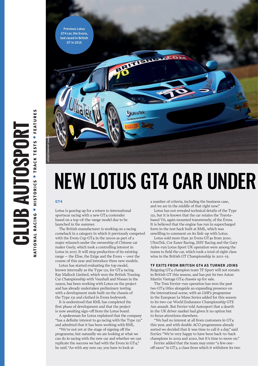 Autosport Preview Pages
