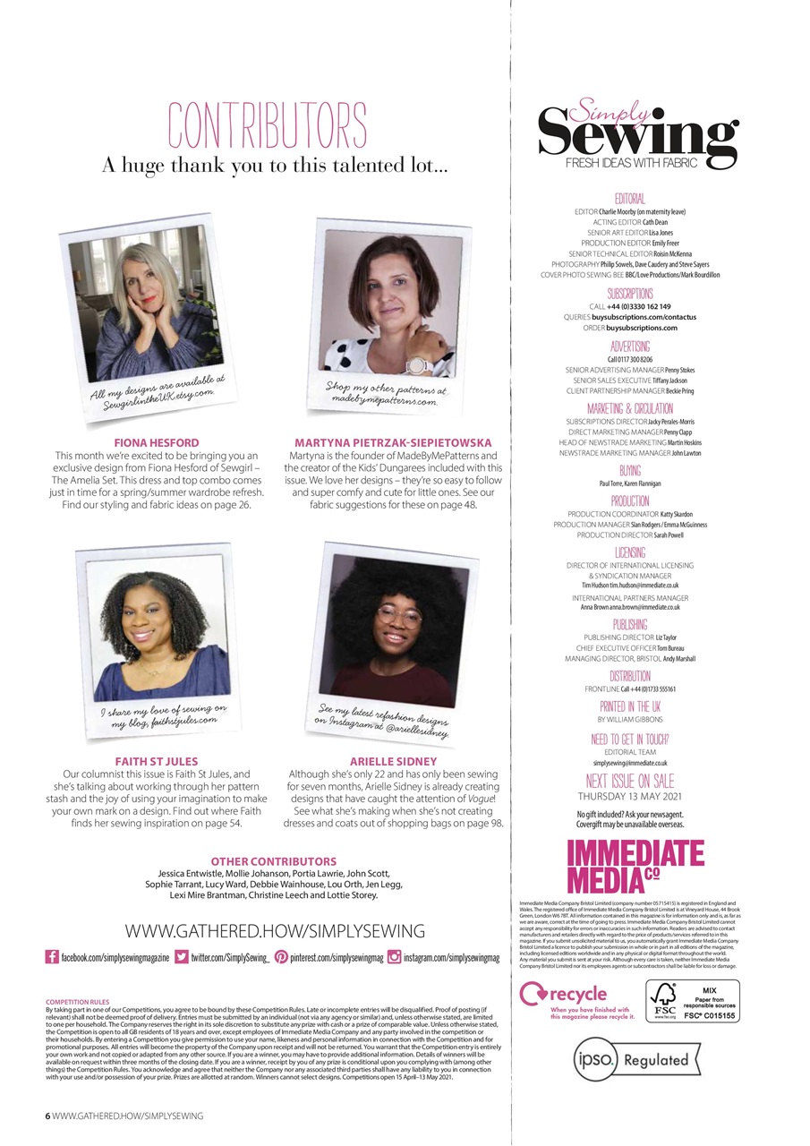 Simply Sewing Preview Pages