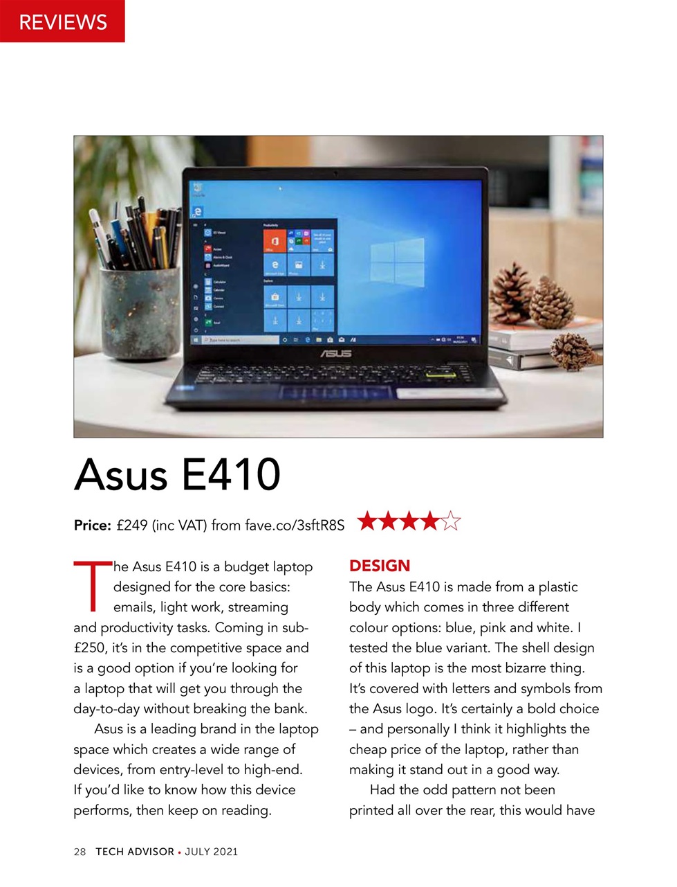 Tech Advisor Preview Pages