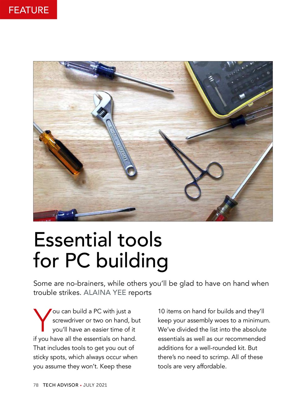 Tech Advisor Preview Pages