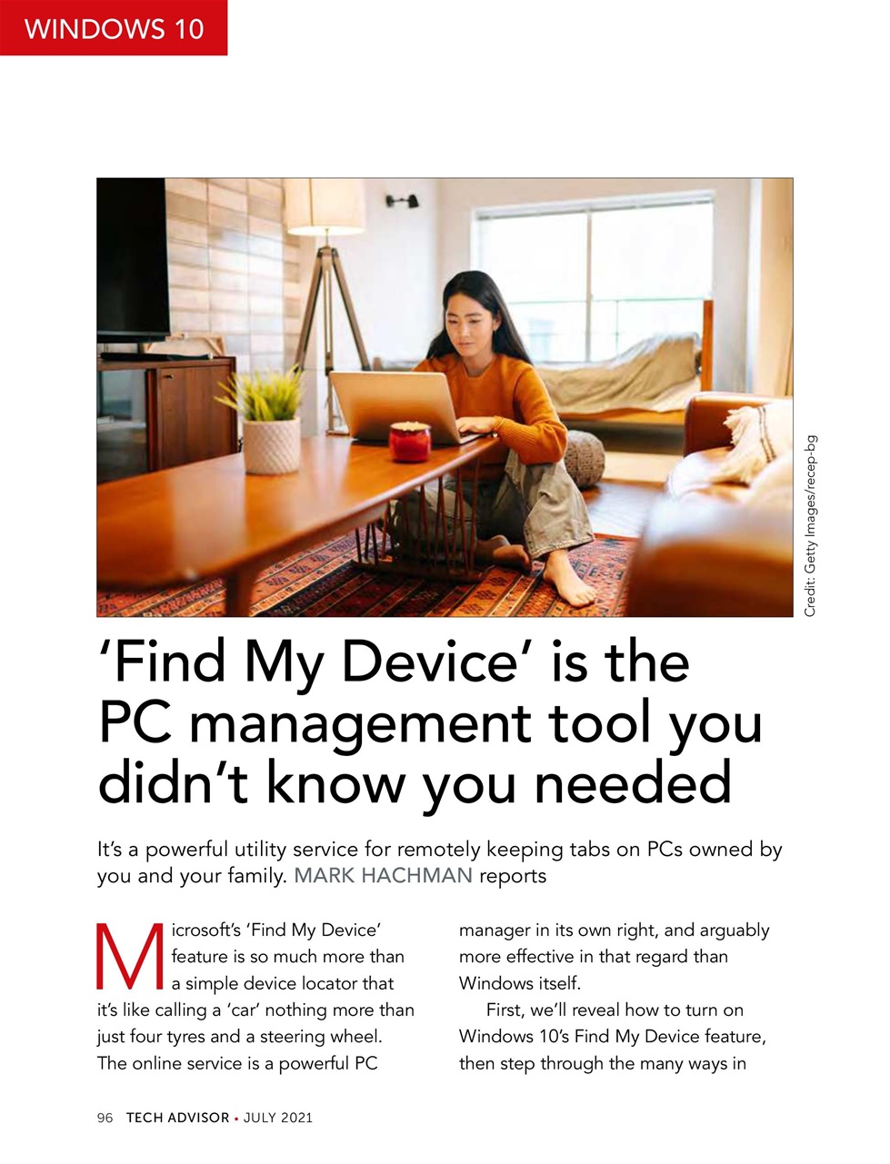 Tech Advisor Preview Pages