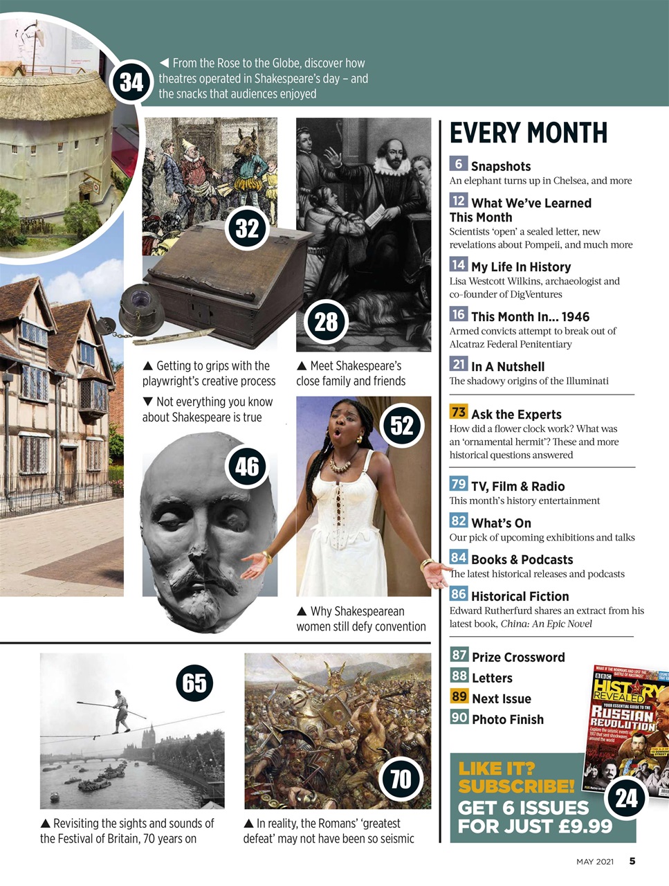 BBC History Revealed Magazine Preview Pages