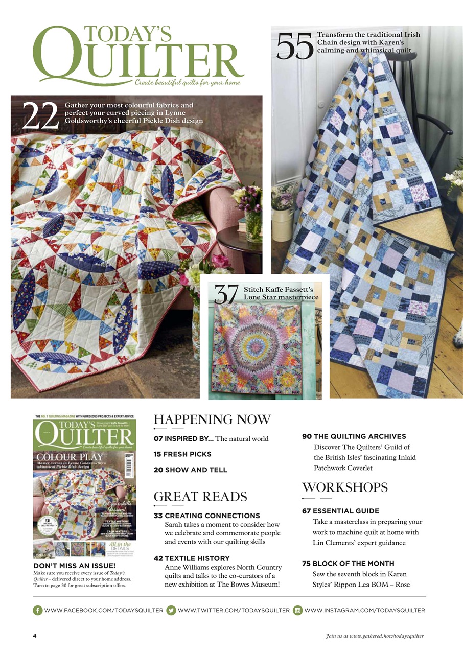 Today’s Quilter Preview Pages