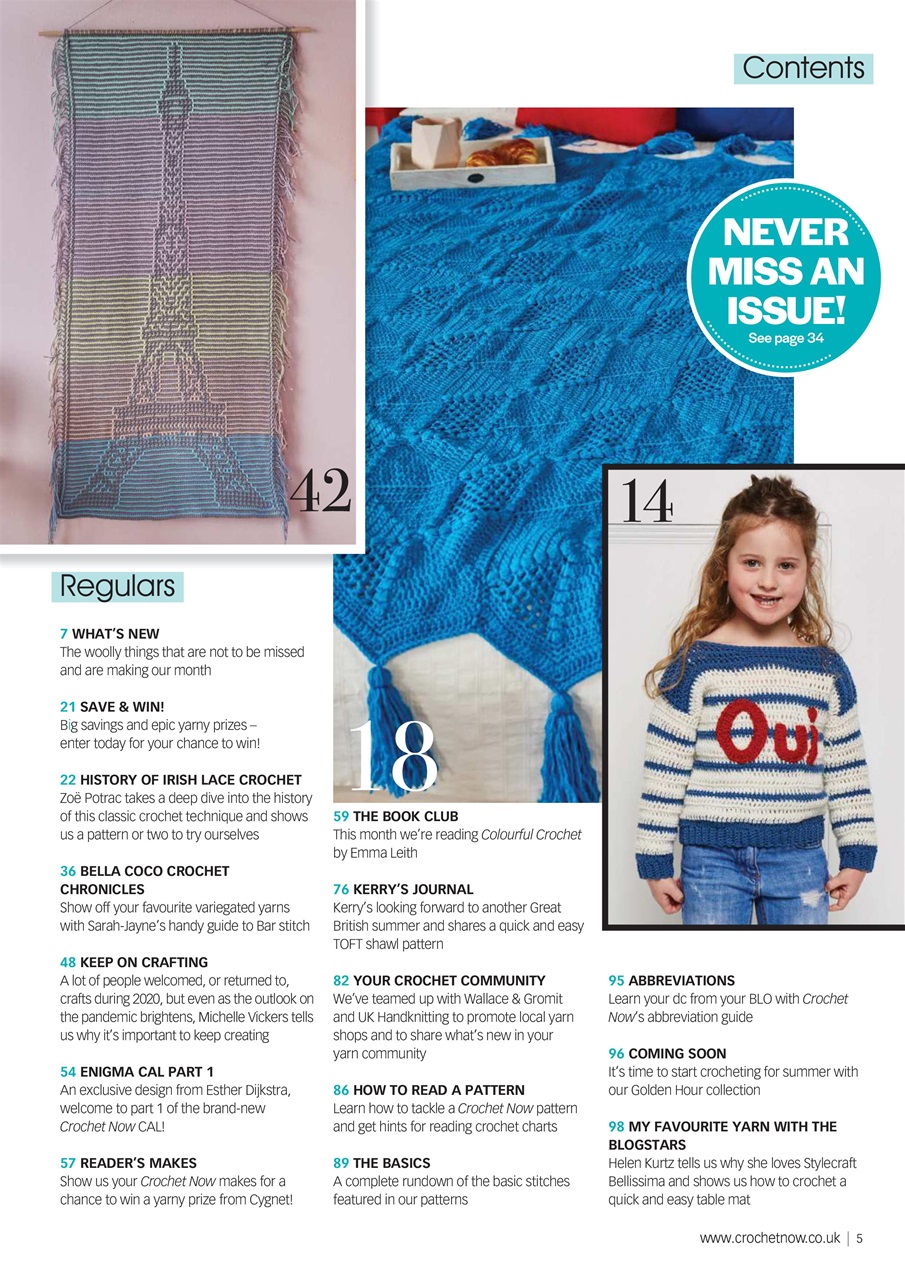 Crochet Now Magazine Preview Pages