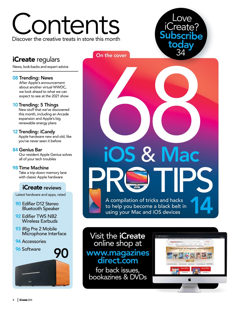 iCreate Preview Pages