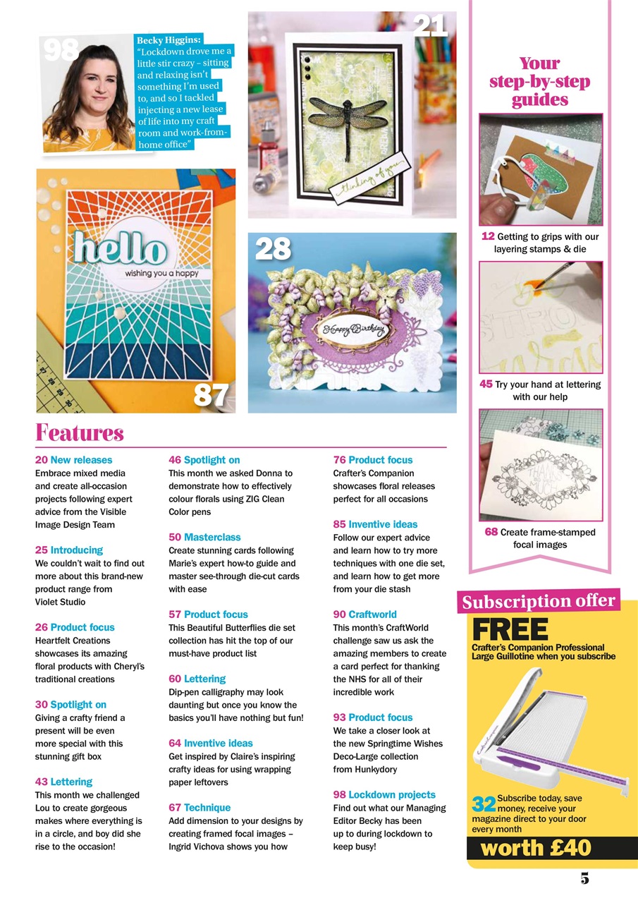 Simply Cards & Papercraft Preview Pages