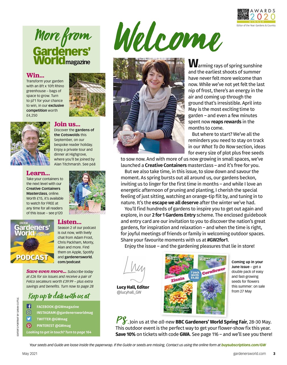 BBC Gardeners’ World Magazine Preview Pages