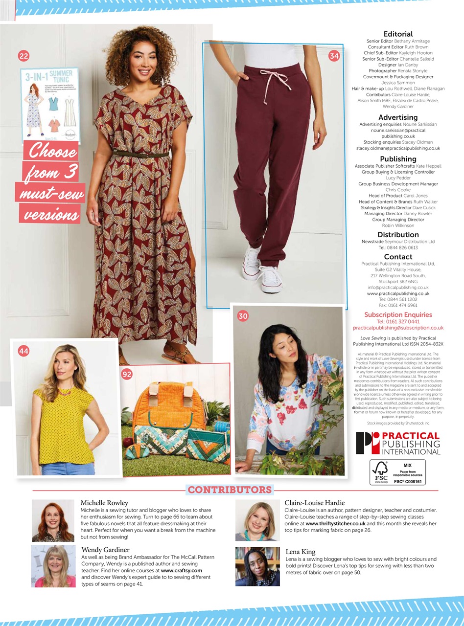 Love Sewing Preview Pages