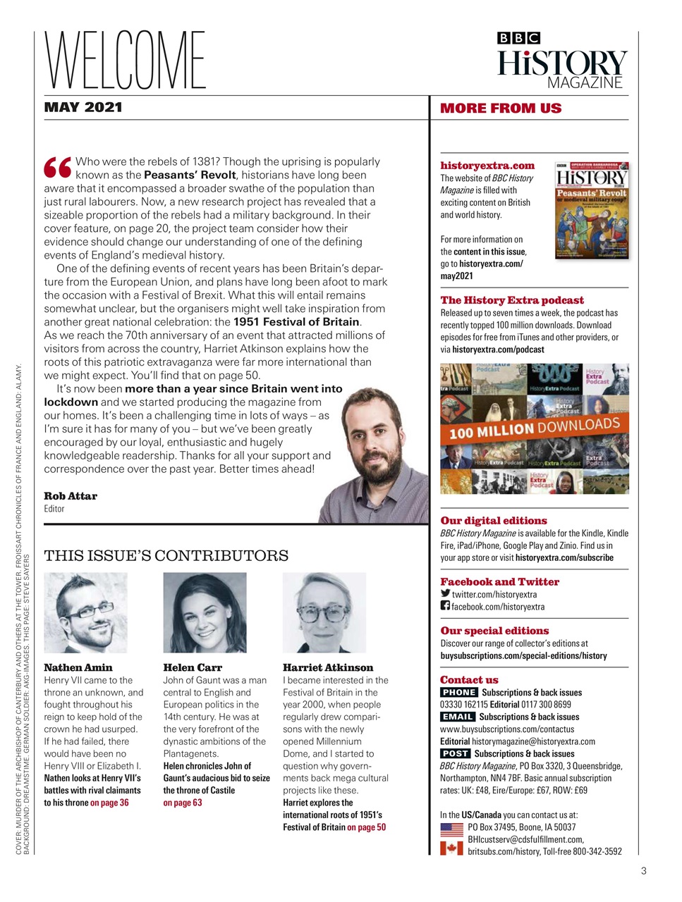 BBC History Magazine Preview Pages