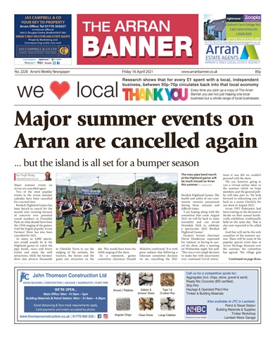 Arran Banner issue 16 Apr 2021