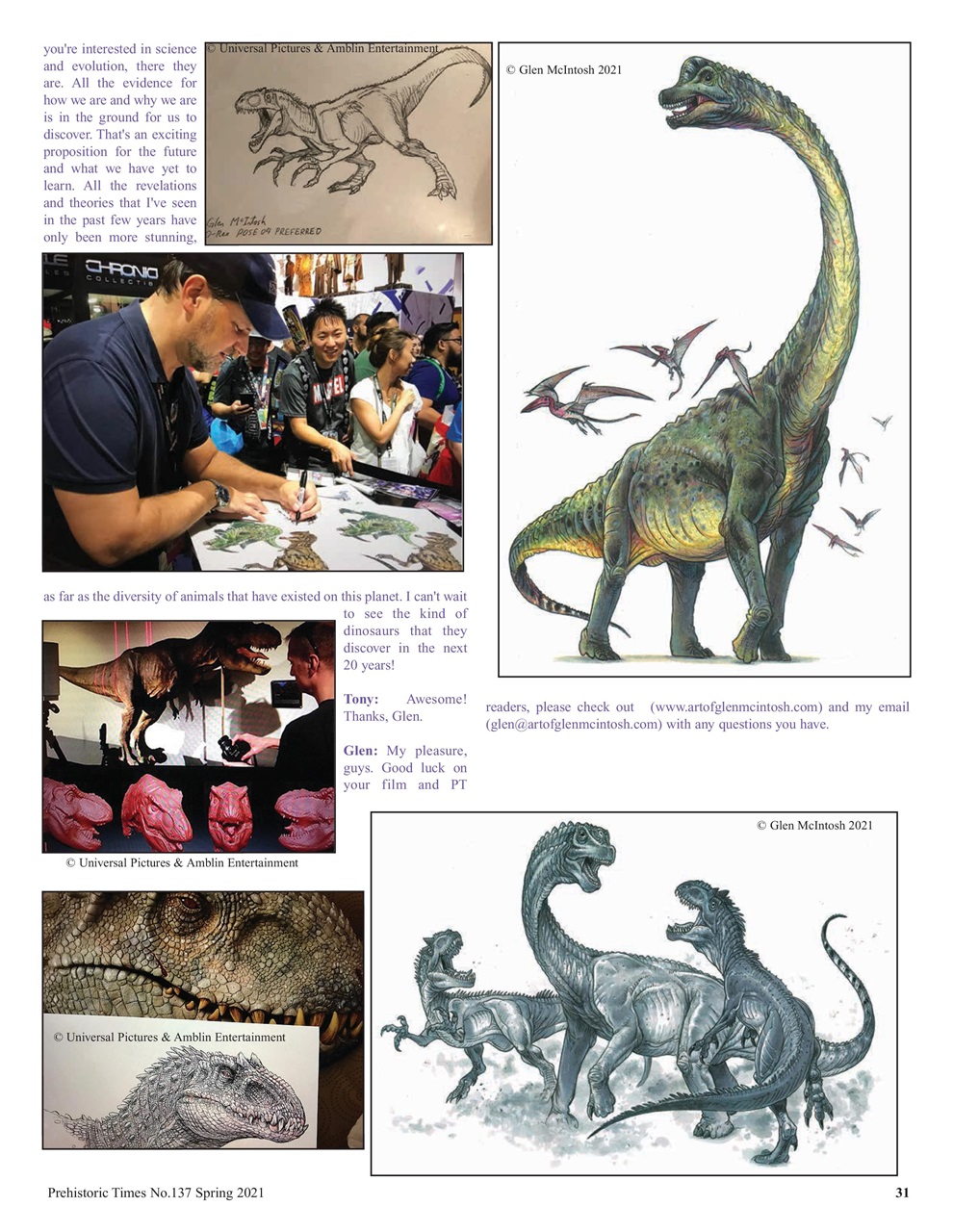 Prehistoric Times Preview Pages