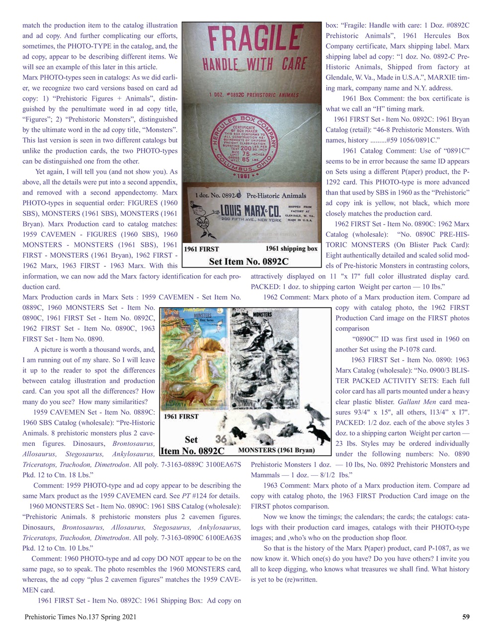 Prehistoric Times Preview Pages