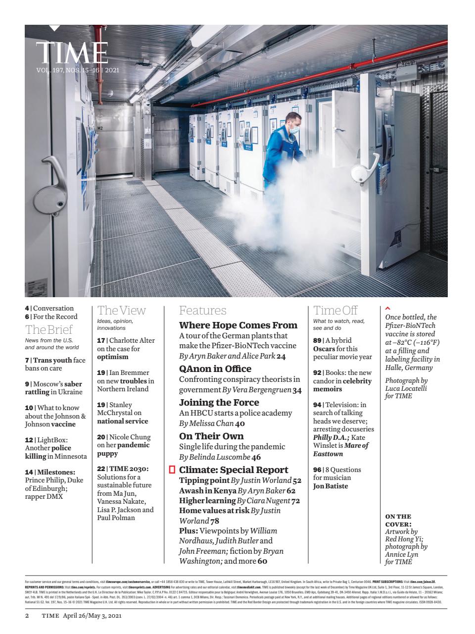 TIME Magazine Europe Preview Pages