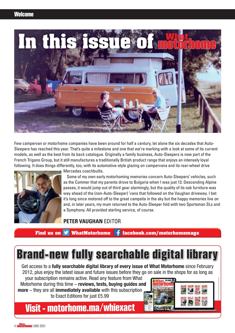 What Motorhome magazine Preview Pages